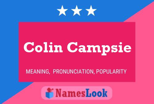 Colin Campsie 名字海报