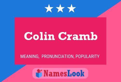 Colin Cramb 名字海报