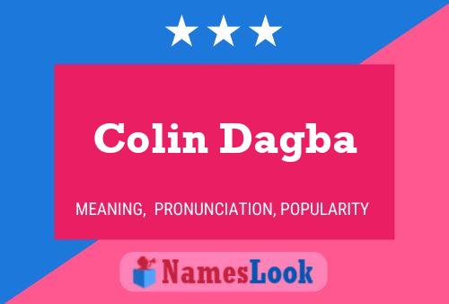 Colin Dagba 名字海报