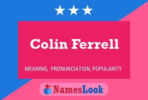 Colin Ferrell 名字海报