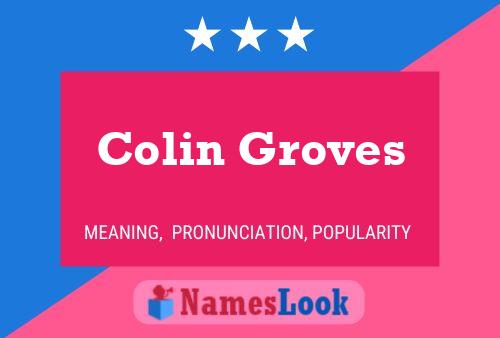 Colin Groves 名字海报