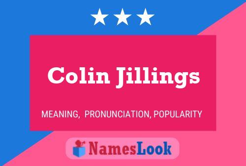 Colin Jillings 名字海报