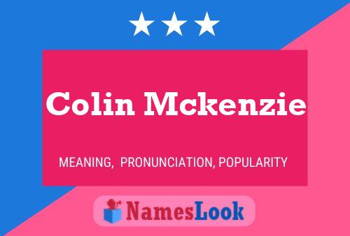 Colin Mckenzie 名字海报