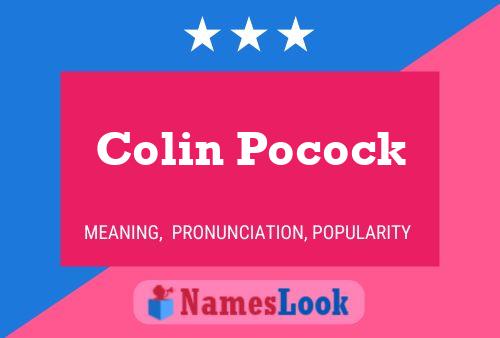 Colin Pocock 名字海报