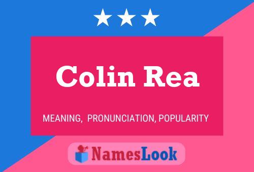 Colin Rea 名字海报