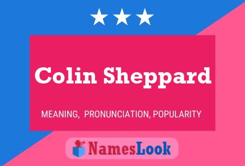 Colin Sheppard 名字海报