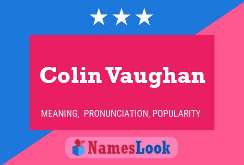 Colin Vaughan 名字海报