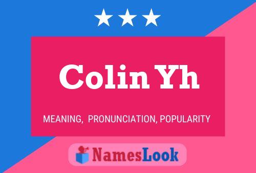 Colin Yh 名字海报