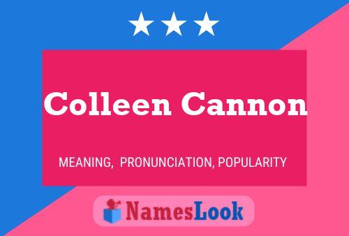 Colleen Cannon 名字海报