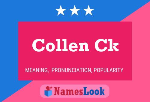 Collen Ck 名字海报