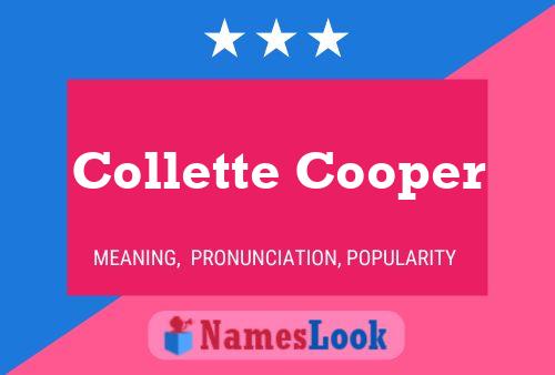 Collette Cooper 名字海报