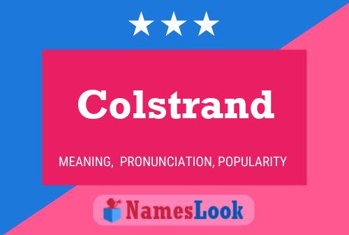 Colstrand 名字海报