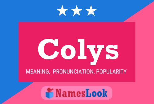 Colys 名字海报