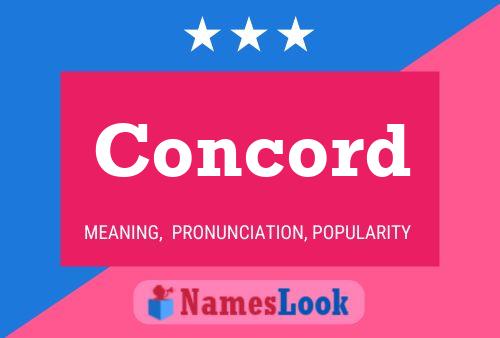 Concord 名字海报