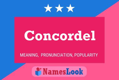 Concordel 名字海报