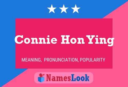 Connie Hon Ying 名字海报