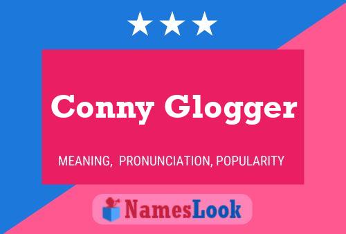 Conny Glogger 名字海报