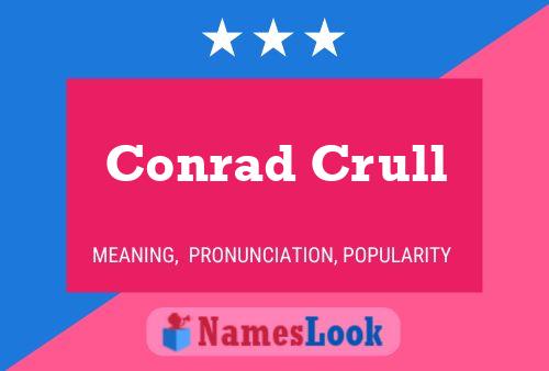 Conrad Crull 名字海报