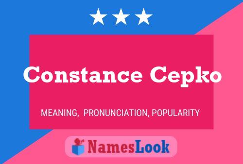 Constance Cepko 名字海报