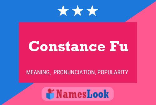 Constance Fu 名字海报