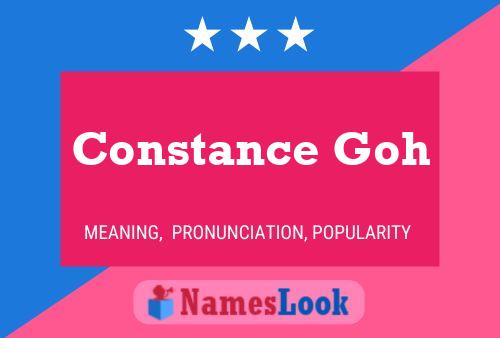 Constance Goh 名字海报