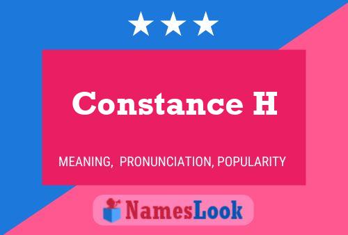 Constance H 名字海报