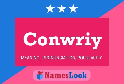 Conwriy 名字海报