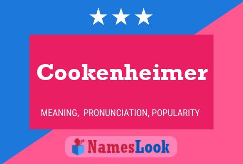 Cookenheimer 名字海报