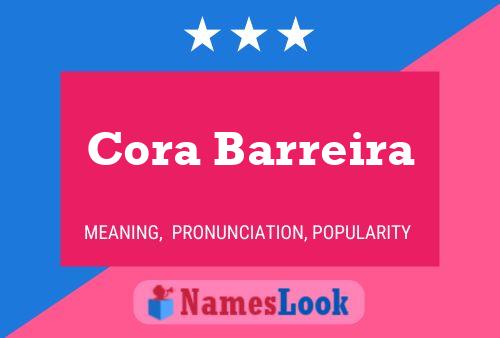 Cora Barreira 名字海报