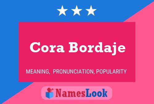 Cora Bordaje 名字海报