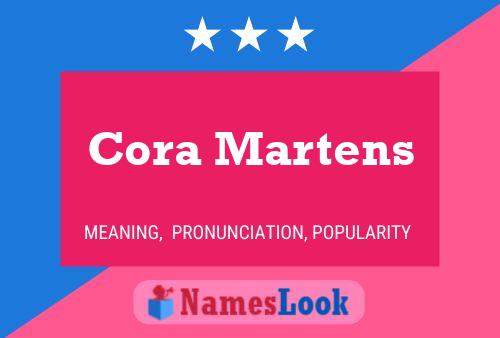 Cora Martens 名字海报