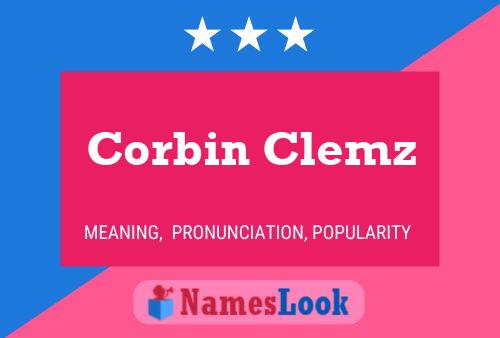 Corbin Clemz 名字海报