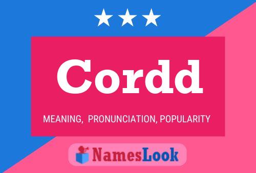 Cordd 名字海报