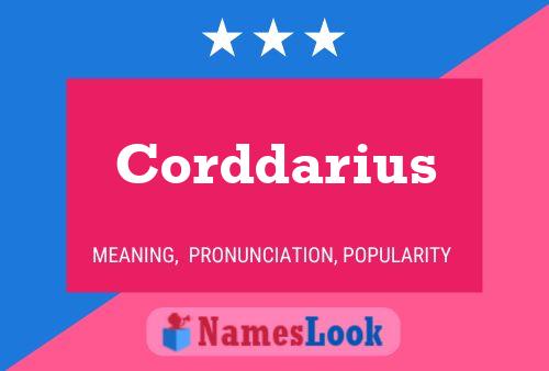 Corddarius 名字海报