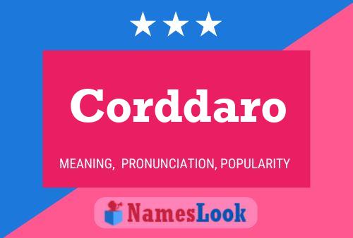 Corddaro 名字海报