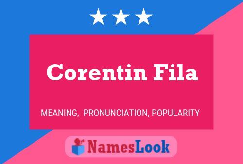 Corentin Fila 名字海报