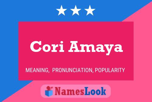 Cori Amaya 名字海报