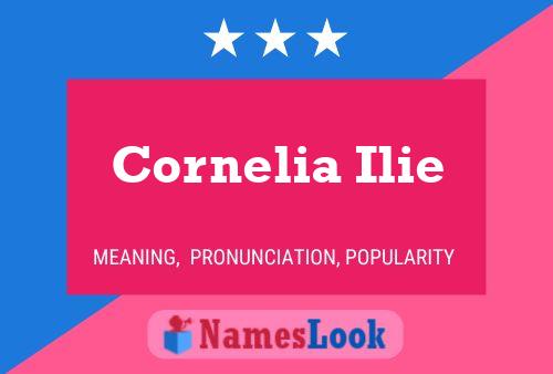 Cornelia Ilie 名字海报