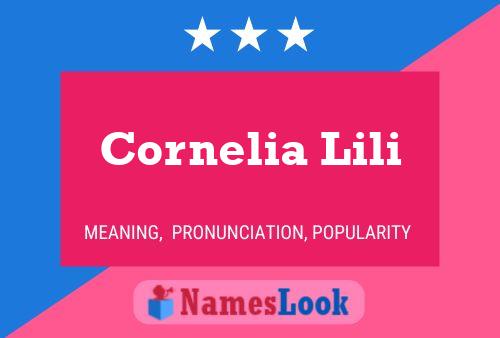 Cornelia Lili 名字海报