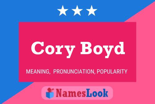 Cory Boyd 名字海报