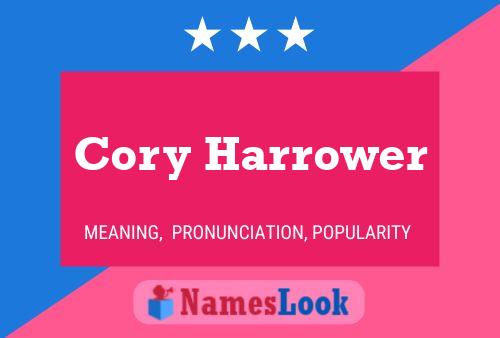 Cory Harrower 名字海报