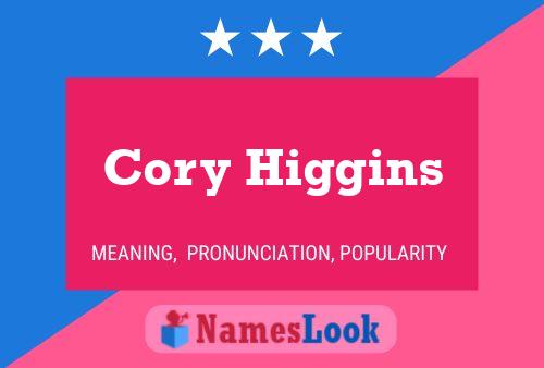 Cory Higgins 名字海报