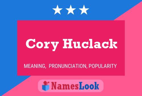 Cory Huclack 名字海报