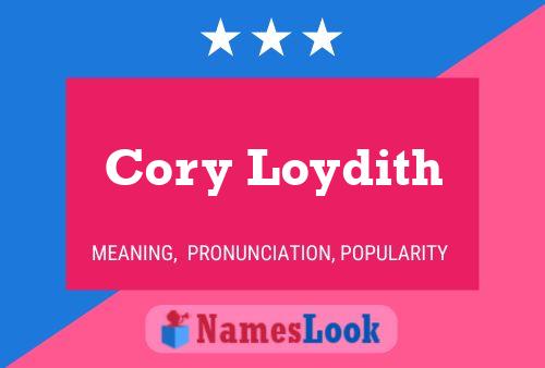 Cory Loydith 名字海报