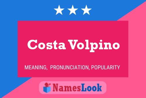 Costa Volpino 名字海报