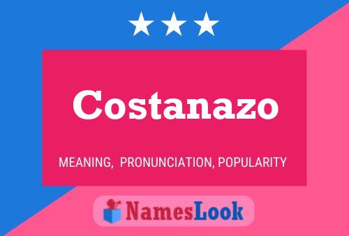 Costanazo 名字海报