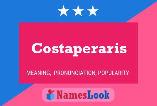 Costaperaris 名字海报