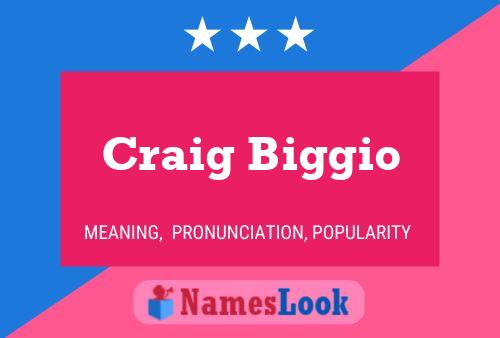 Craig Biggio 名字海报