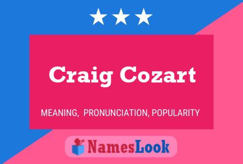 Craig Cozart 名字海报