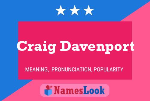 Craig Davenport 名字海报